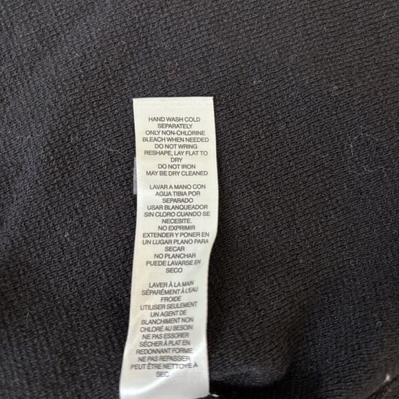 Chicos Women Black Open Front Beaded Cardigan Size 1 Mature Glam Christmas Party - Picture 9 of 15